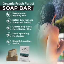 Fresh Forest Eucalyptus Soap Bar (2 Pack) with Spearmint for an Invigorating and Soothing Cleanse - Face & Body Wash Soap - Infused with Shea Butter for Rich Creamy Lather & Long-Lasting Freshness