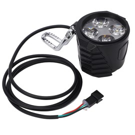 Milltrip Electric Scooter Front Light, 10 Inch Ebike LED Headlight 12‑72V 2 in 1 Electric Horn Headlight Universal Lights Horn Headlamp for Cycling Accessories