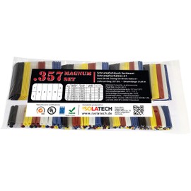 ISOLATECH - 357-Piece Magnum Heat Shrink Tube Set Bag Colours Mix 2:1 without Glue