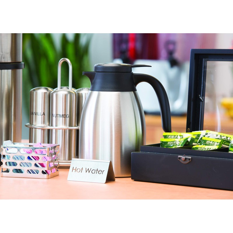 Service Ideas FCC06SS Flow Control Server, Vacuum Insulated, 0.6 Liter