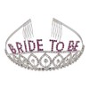 Lux Accessories Wedding Event Luxury Hair Headpiece SilverBride To Be