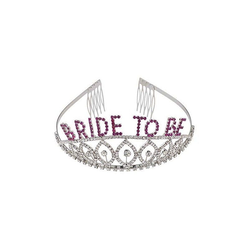 Lux Accessories Wedding Event Luxury Hair Headpiece SilverBride To Be