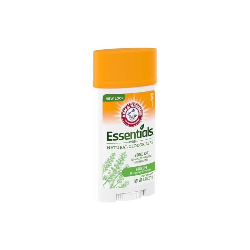Arm & Hammer Essentials Desodorante Natural, Fresco, 2.5 onzas (paquete