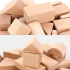 Eruceky 22 Building Blocks in Different Shapes, Natural Wooden Building
