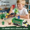 Hiweego City Garbage Truck Building Set, 3-in-1 811PCS Recycling Station
