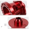 6-Bolt Steering Wheel Quick Release Adapter Red Compatible with 84-04