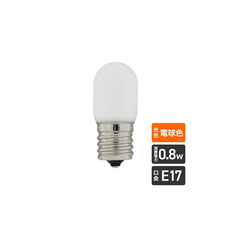 エルパ(ELPA) LEDナツメ形E17 電球色 屋内用 省エネタイプ LDT1L-G-E17-G111