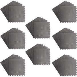 Interlocking Foam Tiles ½-inch Thick Exercise Mat - Soft Supportive Cushion for Exercising or Gym Equipment Floor Protection - SciencePurchase (192 Sq Ft / 48 Tiles)