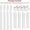 4-PACK Integrated Fridge Door Brackets,SHUOMAO Integrated Freezer Fridge Door Mounting