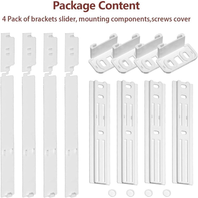4-PACK Integrated Fridge Door Brackets,SHUOMAO Integrated Freezer Fridge Door Mounting