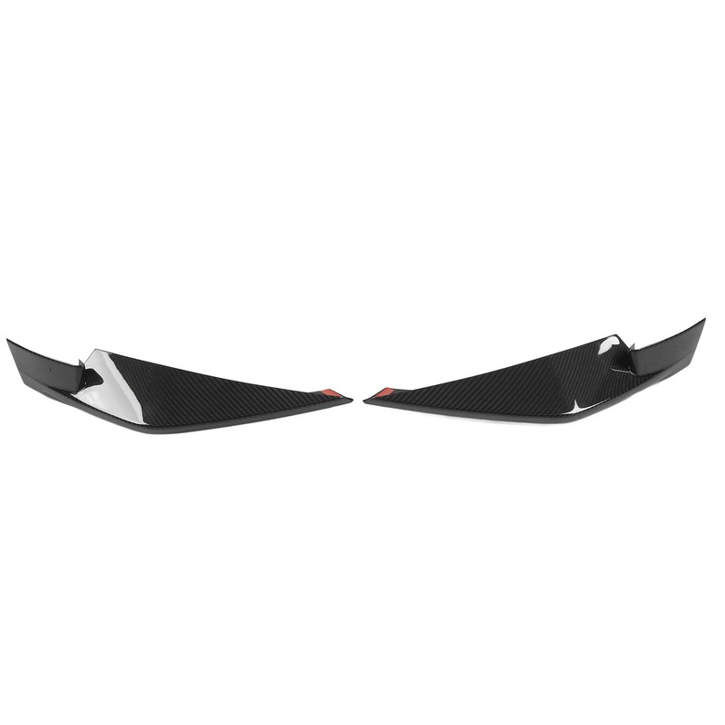 6Pcs Front Bumper Lip Spoiler Anti Collision Carbon Fiber Side