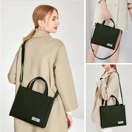 KALIDI Tote Bag Women Large Corduroy Bag Fashion Crossbody Shoulder Tote with Zipper Pockets Women Handbag Big Hobo Purse