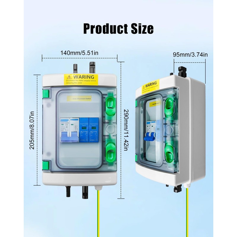 40A DC Solar Disconnect Switch – IP65 PV Circuit Breaker