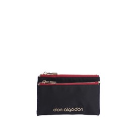 DON ALGODON Simona Women's Purse and Purse 18 x 2 x 12 cm, black, womens purse and purse for women
