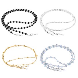 ONESING 4 Pcs Eyeglass Chains for Women Eyeglasses String Holder Elegant Glasses Strap Eyewear Chain Glasses Cord Lanyard Eyewear Retainer Chain