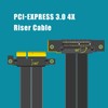 GLOTRENDS 60mm PCIe 3.0 X4 Riser Cable for M.2, WiFi,