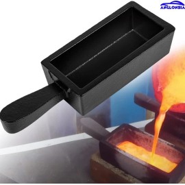 25 oz Troy Ounce Gold Bar Loaf Cast Iron Ingot Mold Perfect for Casting Refinin