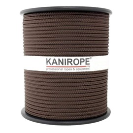 Kanirope® Multibraid Polypropylene Rope, 3 mm, 100 m, Brown (0124), 16 x Braided