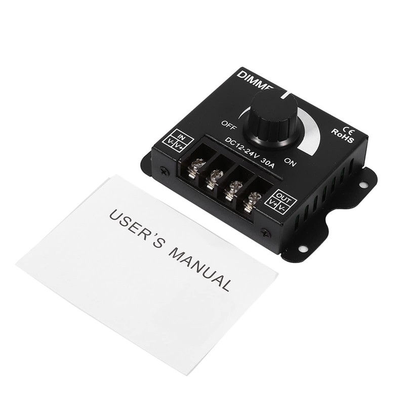 LED Light Strip Dimmer, Professional Dimmer Switch 12V-24V 30A LED