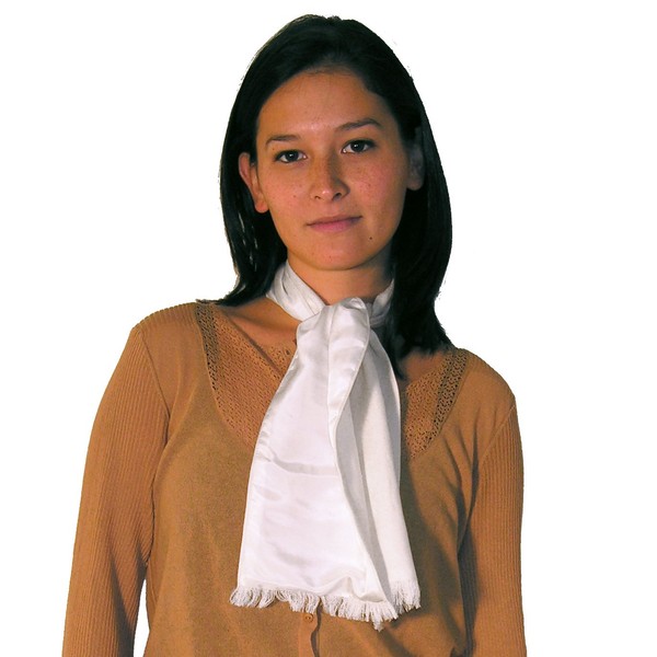Sophisticated Silk Pashmina Neck Scarf with Silk Lining - Off-White