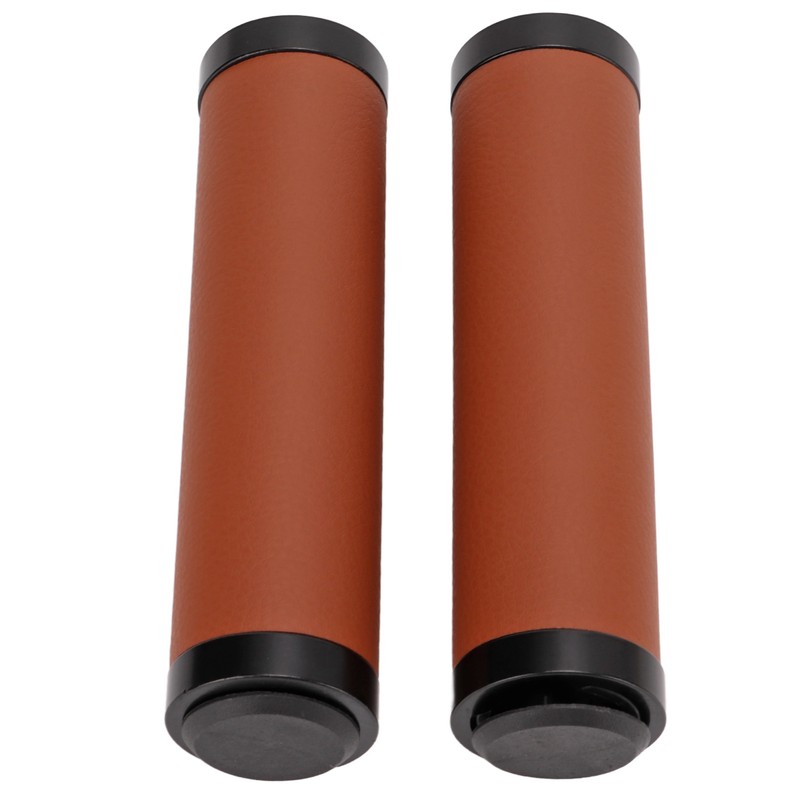Bike Grips Shockproof Prevent Slip Soft Fiber Leather Handlebar Grips