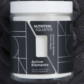 Nutrition Squared Pure Leucine Amino Active Element | Green Apple Flavor | Fuel Your Gains | (36) Servings