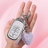 Meruns For Honda key fob cover with Diamond Bling Keychain,
