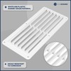 Five Oceans FO590-M2 Rectangular Boat Marine Louvered Ventilators, White Durable