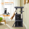 PETEPELA Cat Tree for Indoor Cats, 34.6" Small Cat Tower