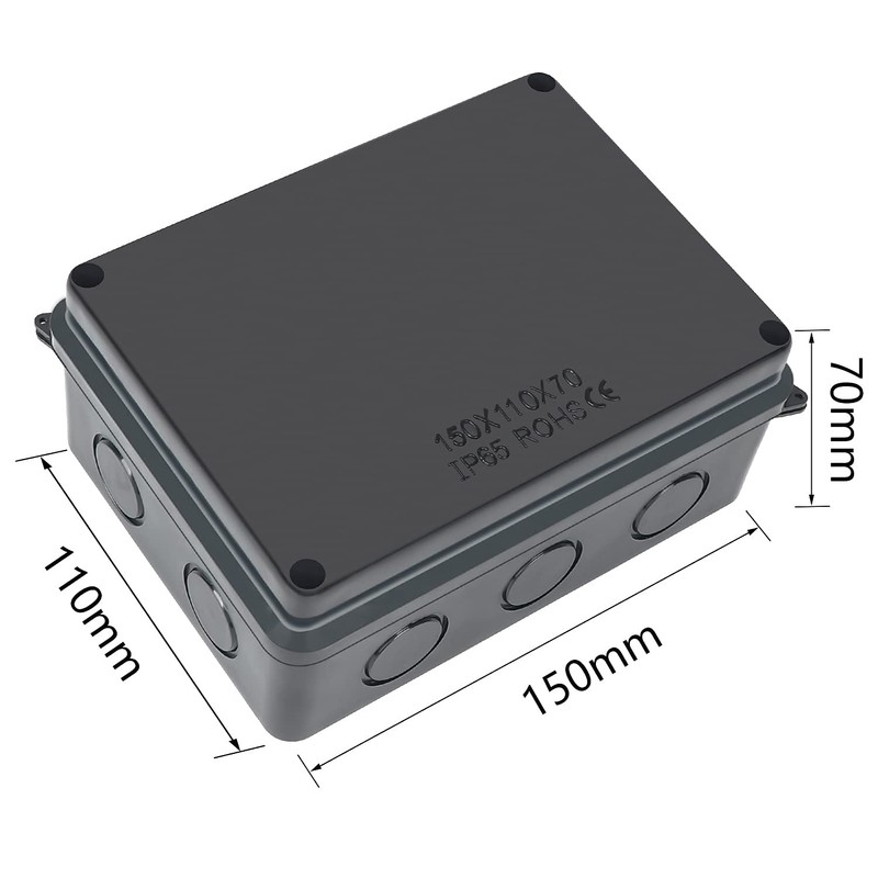 DAMORON Junction Box Waterproof IP65 Surface-Mounted Junction Box for Diameter