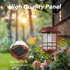 Otdair Solar Wall Lantern Outdoor, Flickering Flames Solar Sconce Lights