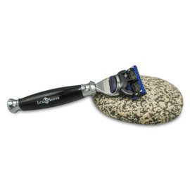 Jack Shaver Mens Shaving Set- Personal 5Pc Shaving Kit for Men - 5 Edge Shaving Razor - Synthetic Badger Shaving Brush – Shaving Soap and Bowl – Shaving Stand - Best Gift for Men