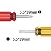 Buspoll Short Screwdriver Set: Two-Color Small Handle Stubby Screwdriver -