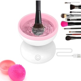 Limpiador Eléctrico de Brochas de Maquillaje, Limpiador Eléctrico de Brochas de Maquillaje, Limpiador Giratorio, Máquina Giratoria de Maquillaje
