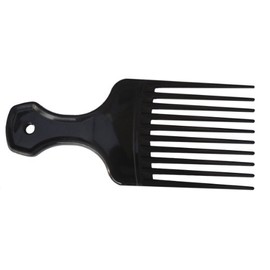 Medline Adult Hair Pick Combs, 5.125" x 2.25", Black, Ideal for Thick and Curly Hair, Pack of 144