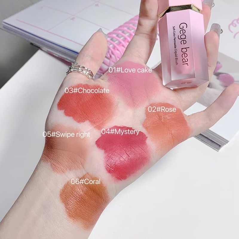 Gege bear Romantic Liquid Cheek 6 Colors 05# Sunset