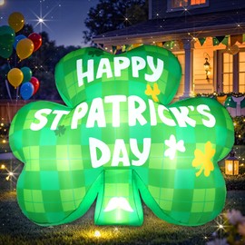 Wabolay 5FT St Patricks Day Inflatables Decorations Outdoor Blow Up Decor