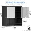 STEELIST Metal Cabinet Wall Mounted, Garage Storage Cabinet Heavy Duty,