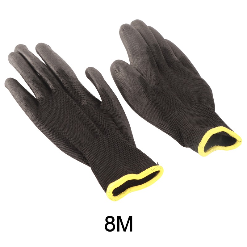 10 Pairs Safety Work Gloves PU Coated Static Proof Nylon