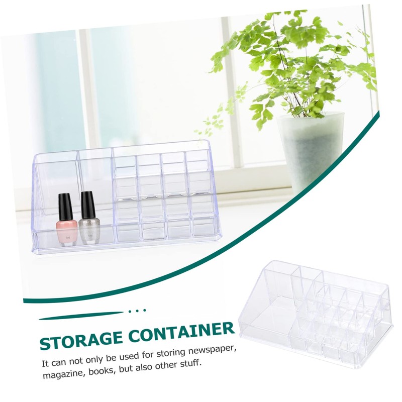 WOONEKY Plastic Makeup Box Desk Organizer Cosmetic Storage Drawer Organiser