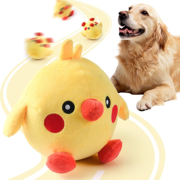 MYDOVA Squeaky Dog Interactive Play Toy, Durable Plush Dog Toys,