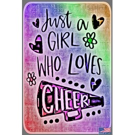 CHEERLEADER Sign 8"x12" All Weather Metal USA Made! Bedroom Decor