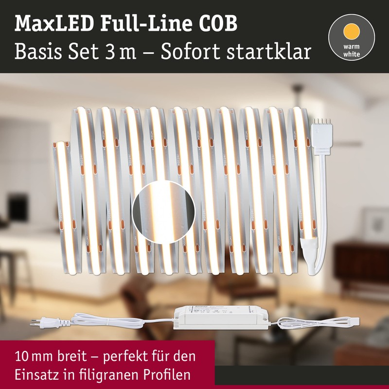 Paulmann 71049 MaxLED 1000 LED Strip Full-Line COB Complete Set