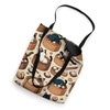 Chinese Dumplings Cats Pattern Dim Sum Cat Tote Bag