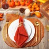 Mifoci Pumpkin Placemats Set of 6, Fall Napkin Rings Autumn