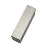 Gardinia End piece rectangular, 2 x end cap, aluminium, brushed