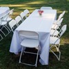 YciVhh 6 Pack White Table Cloth, White Table Cloth Party,