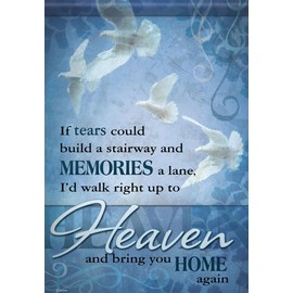 Carson 13 x 18 in. If Tears Garden Flag