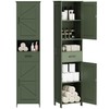 Homhedy 67" H Tall Bathroom Storage Cabinet with 2 Barn