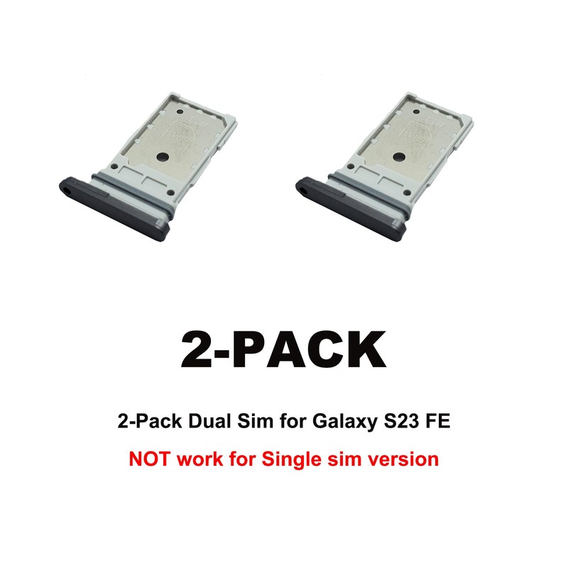 2 PCS for Galaxy S23 FE Dual SIM Card Tray